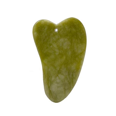 Importikaah Green Jade Guasha Board Set: Handheld Facial Massage Tools