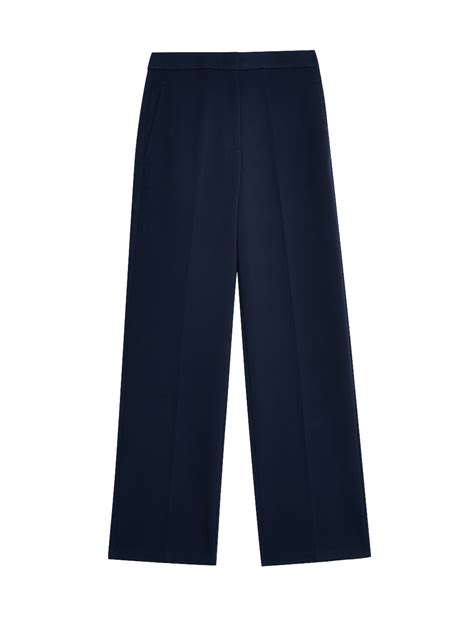 Buy Twill Tailored Wide Leg Trousers at Marks & Spencer