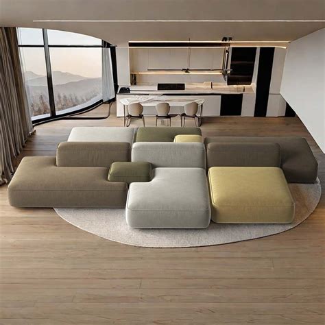 CoyNet Sofa Boutique Italian designer double-sided sofa living room bea ...