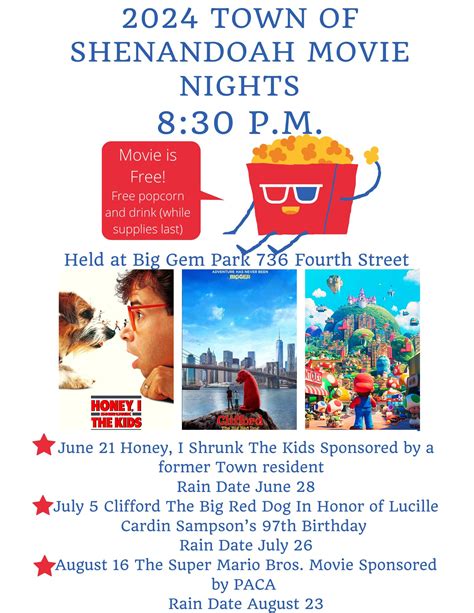Shenandoah Movie Night - Clifford the Big Red Dog | Luray-Page Chamber ...