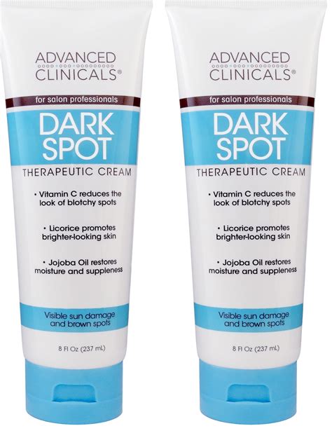 Advanced Clinicals Dark Spot Therapeutic Cream with Vitamin C. Hydroquinone Free. For Age Spots ...