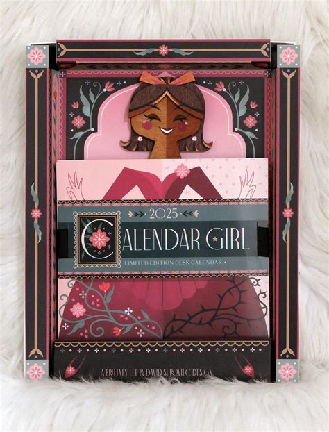 2025 Calendar Girl 80 of 500 Brunette With Bow - Etsy