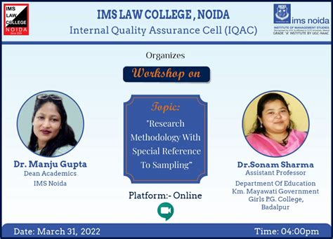ONLINE WORKSHOP ON "RESEARCH METHODOLOGY WITH SPECIFIC REFERENCE TO ...
