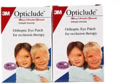 3M Opticlude Adult Eye patch 5.7cm x 8.2cm Combopack (2's Pack ...