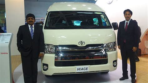 Toyota Hiace luxury passenger vehicle displayed in India - Overdrive
