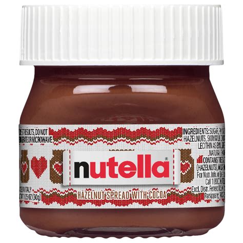 Nutella Creamy Chocolate Hazelnut Spread with Cocoa, 1 ounce, Mini ...