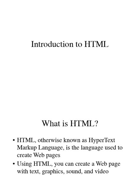 Image result for IntroductionIn HTML