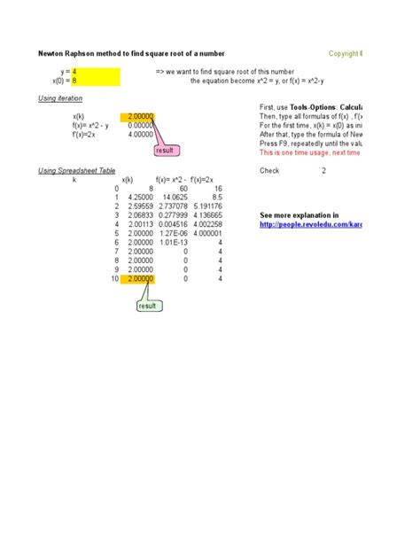 Newton-Raphson Backward Iteration Method Tutorials 的图像结果