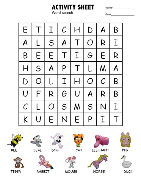 Printable Word Search for Kids | Activity Shelter