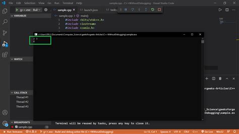 vs Code C Debug 的图像结果