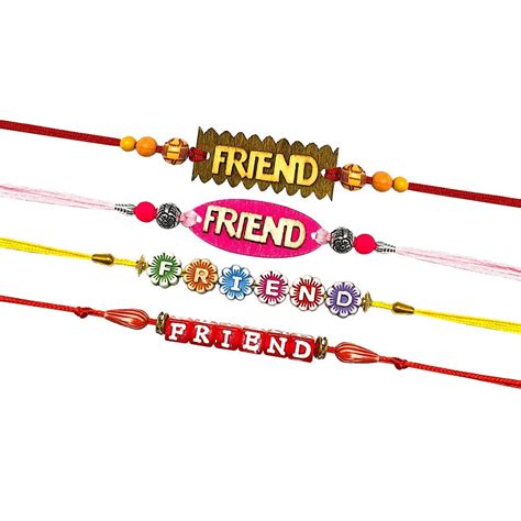 Buy Tuelip Set of 12 Friendship Band, Friendship day band, Resham Silk ...