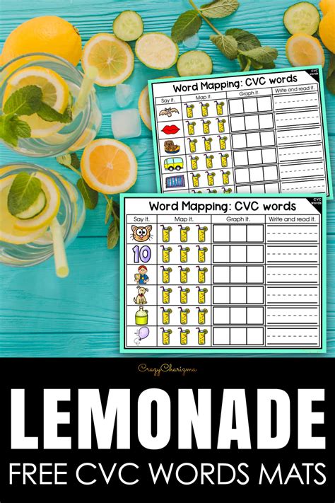 Free Lemonade Printables for CVC Word Mapping Fun!