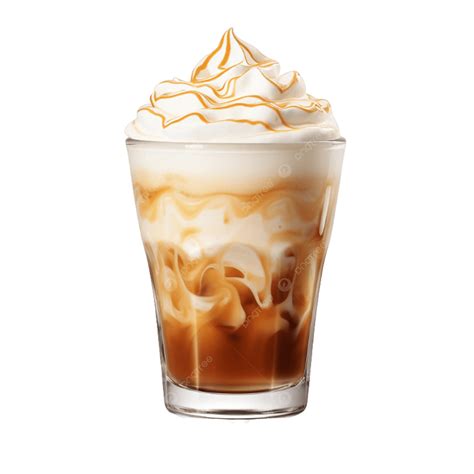 Iced Caramel Latte Topped With Whipped Cream And Sauce Perfect For ...