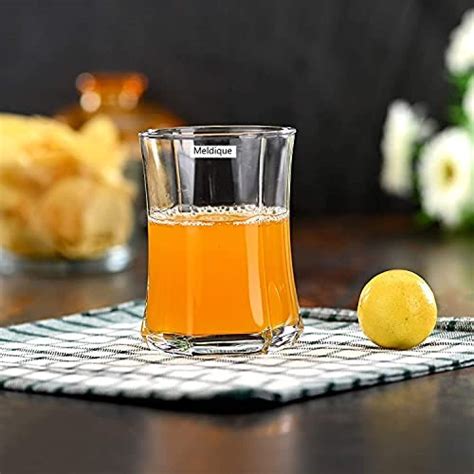 Buy Meldique Juice Glass Water Juice Glass Set of 6 Glass for Home ad ...
