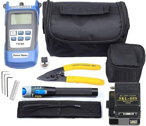 Techtest Skl-60s Ftth Fiber Optic Tool Kit Optical Power Meter Vfl ...