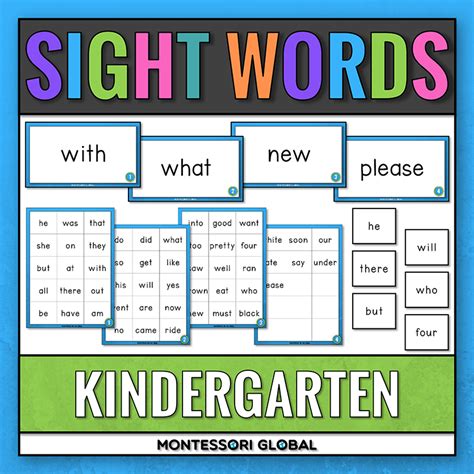 Kindergarten Sight Words - Worksheets Library