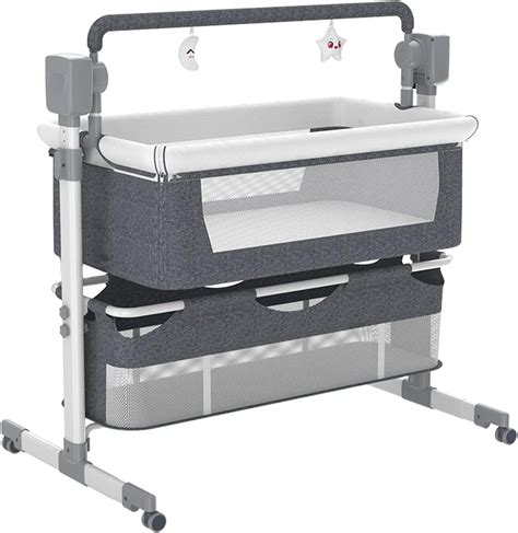 Electric Bassinet Crib | Self Rocking Bassinet & Portable Baby Bed ...