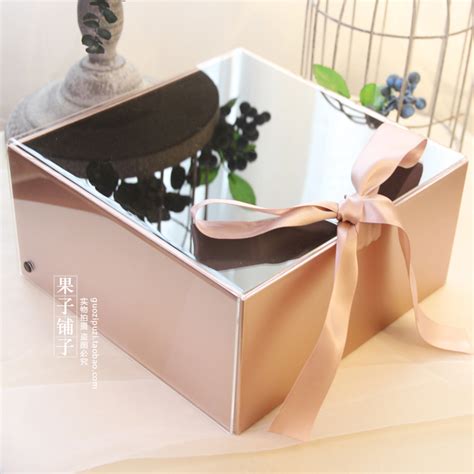 正方形生日礼物盒透明亚克力水晶礼品盒ins结婚伴手礼盒空盒-阿里巴巴