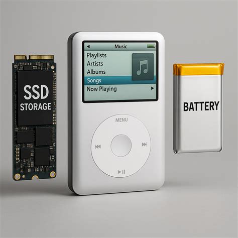 iPod Classic 7Gen SSD Flash Modded iPod - Build Your iPod