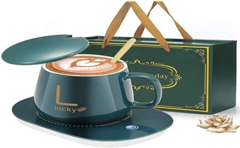 Buy DELSANI CORPORATE GIFT Heating Coaster Set-Ceramic Coffee Cup ...