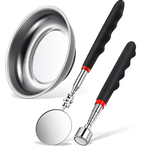 Buy Patelai 3 Pcs Magnetic Telescoping Pick-Up Tool Magnetic Parts Tray ...