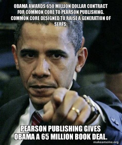 Obama awards 650 million dollar contract for common core to Pearson ...