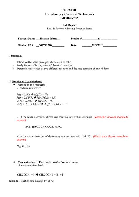 Image result for Lab Calculation for Reaction Rate