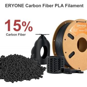 Купить PLA Carbon Fiber черного карбона 1,75 мм 1 кг от Eryone в ...