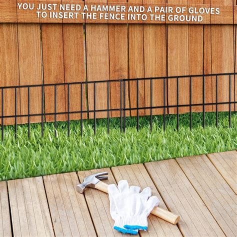 Buy No Dig Fence 24x15-inch Animal Barrier Fence Underground Decorative ...
