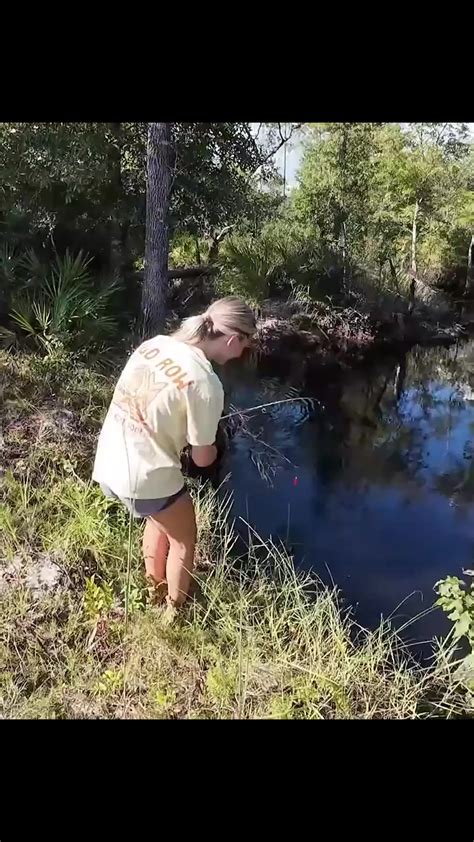 Tiny creek fishing with grandma!