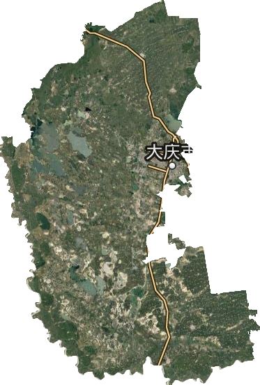 大庆市高清卫星地图