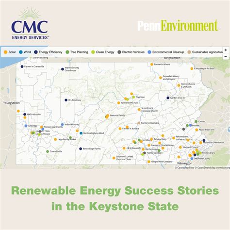 Pennsylvania's renewable energy projects map | CMC Energy Services ...