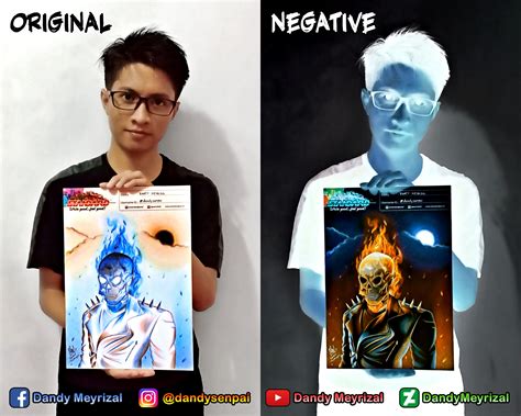 GHOST RIDER (Negative Drawing) by DandyMeyrizal on DeviantArt