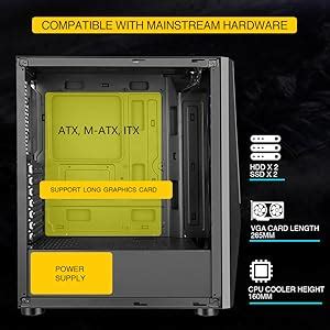 Amazon.in: Buy Ant Esports ICE-130AG Mid Tower Computer Case I Gaming ...