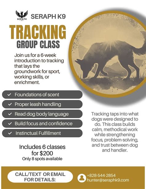 Seraph K9 Group Tracking Class, Connelly Springs, NC Home, 9 January ...