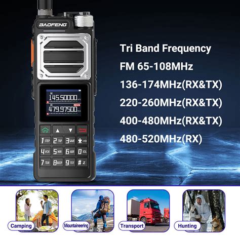 Baofeng UV25 Walkie Talkie Long Range Tri-power Two Way Ham Radio With ...