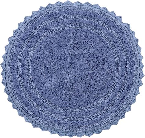 Amazon.com: Better Trends Lilly Crochet Round Bath Rugs & Absorbent ...