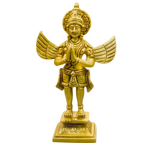 Brass Garuda Bhagavan Idol | Divine Garuda Statue for Pooja Room, Vast ...