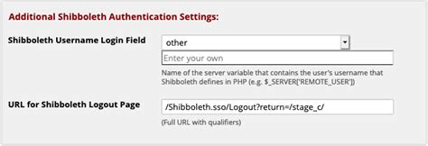 shib auth settings