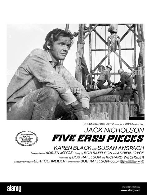 Jack Nicholson Poster Film Five Easy Pieces (USA 1970) Characters ...