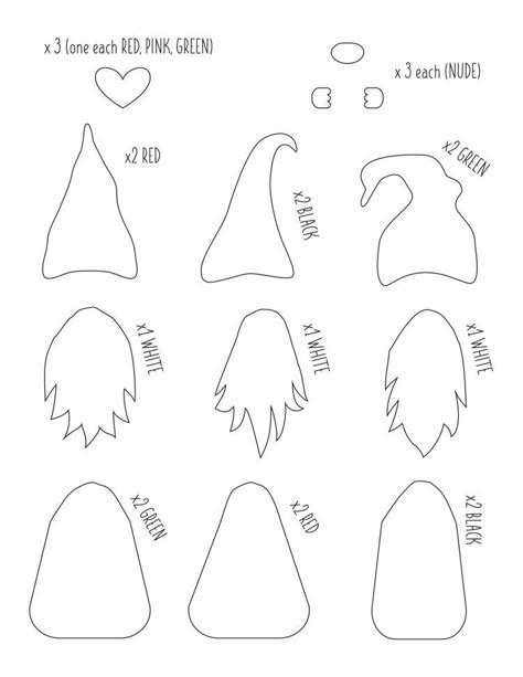 Image result for Free Gnome Pattern Printable