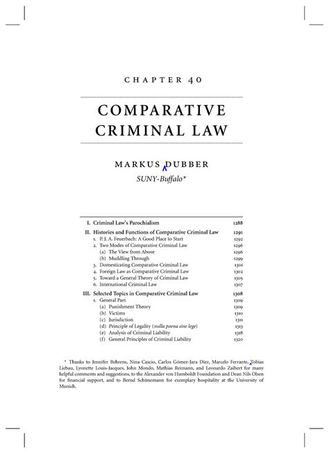 Comparative Criminal Law (OUP Handbook ...