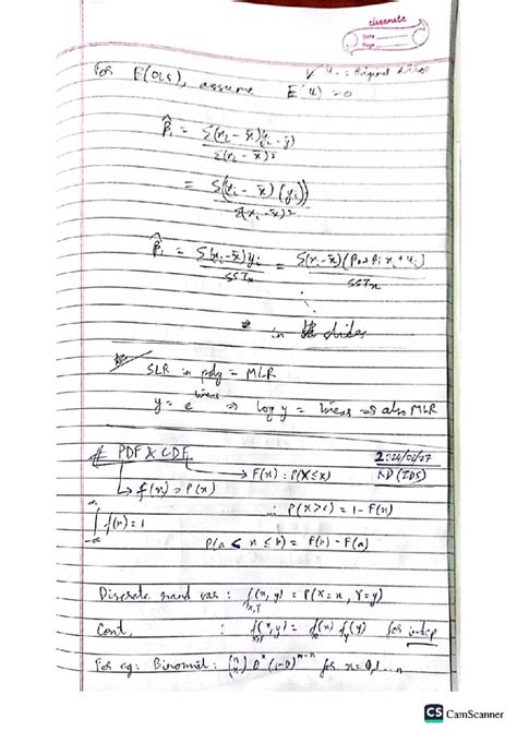 Lecture Notes: IDS-27 - E(OLS) and Statistical Concepts - Studocu