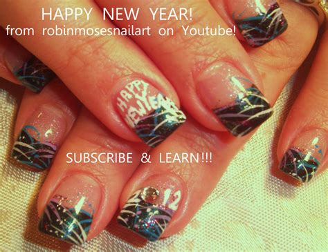 Nail Art by Robin Moses: new york nails, new year 2012, new year nails ...