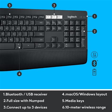 Logitech MK850 Multi-Device Wireless Keyboard and Mouse Set | Unboxify