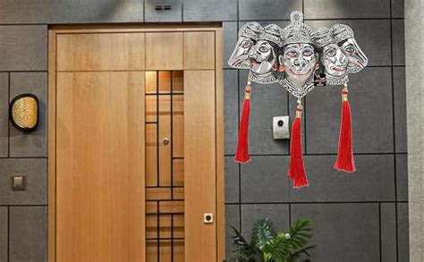 VR ATULIT BY CHOOSY Mantra Hindu God Sri Panchmukhi Hanuman Brass Door ...