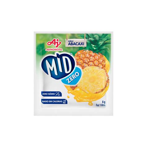Refresco em Pó sabor Abacaxi Mid Zero 8g - Zaffari & Bourbon
