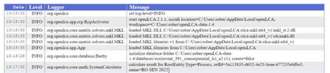 Image result for DataTable openLCA