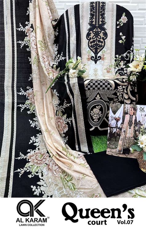 AL KARAM QUEENS COURT VOL 7 COTTON DIGITAL PRINTS SALWAR SUITS AT BEST ...