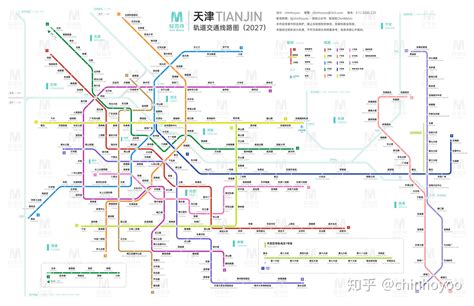 天津轨道交通线路图（2027 / 运营版） - 知乎